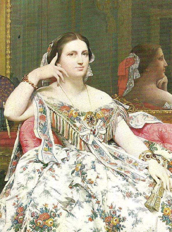 Jean-Auguste Dominique Ingres mme moitessier oil painting image